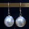 Approx. 11.0 -14.00 mm, Gold South Sea Pearl, Fish Hooks Pearl Earrings