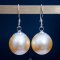 Approx. 12.0 - 13.0  mm, Gold South Sea Pearl, Fish Hooks Pearl Earrings