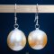 Approx. 12.0 - 13.0  mm, Gold South Sea Pearl, Fish Hooks Pearl Earrings