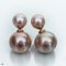 Approx. 8.0-9.0 and 13.0-14.0 mm, Edison Pearl, Front Back Twin Pearl Double Stud Earrings