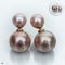 Approx. 8.0-9.0 and 13.0-14.0 mm, Edison Pearl, Front Back Twin Pearl Double Stud Earrings