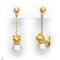 Approx. 8.0 mm, White South Sea Pearl, Meow Meow Dangle Chain Pearl Stud Earrings Collection