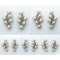 Approx. 5.0 mm, Akoya Pearl, Triple Dangle Pearl Double Rows Stud Earrings