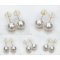 Approx. 9.0 mm, White South Sea Pearl, Stud Pearl Earrings