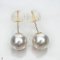 Approx. 9.0 mm, White South Sea Pearl, Stud Pearl Earrings