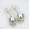 Approx. 9.0 mm, White South Sea Pearl, Stud Pearl Earrings