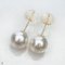 Approx. 9.0 mm, White South Sea Pearl, Stud Pearl Earrings