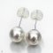 Approx. 9.0 mm, White South Sea Pearl, Stud Pearl Earrings