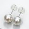 Approx. 9.0 mm, White South Sea Pearl, Stud Pearl Earrings