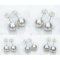 Approx. 10.0 mm, White South Sea Pearl, Stud Pearl Earrings