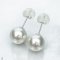 Approx. 10.0 mm, White South Sea Pearl, Stud Pearl Earrings