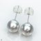 Approx. 10.0 mm, White South Sea Pearl, Stud Pearl Earrings