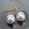 (PSL) Approx. 13.0 mm, Aurora Phoenix, Stud Pearl Earrings