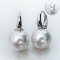 (PSL) Approx. 12.2 mm, Aurora Phoenix, Huggie Pearl Earrings