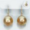 (PSL) Approx. 12.8 mm, Aurora Moon Rainbow, Lever Back Dangle Pearl Earrings