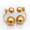 (PSL) Approx. 9.5 - 13.4 mm, Aurora Moon Rainbow, Arch Bridge Pearl Earring Backs Stud Pearl Earrings