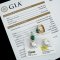 (GIA) (PSL) Approx. 12.4 mm, Aurora Phoenix, Emerald Latch Back Pearl Earrings