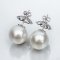 (PSL) Approx. 14.0 mm, Aurora Phoenix, Stud Pearl Earrings