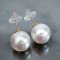 (PSL) Approx. 14.1 mm, Aurora Phoenix, Stud Pearl Earrings