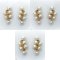 Approx. 4.0 mm, Akoya Pearl, Triple Dangle Pearl Double Rows Stud Earrings