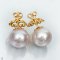 Approx. 16.0 mm, Edison Pearl, Stud Pearl Earrings