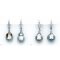 Approx. 10.0 -11.0 mm, Tahitian Pearl, Fish Hooks Pearl Earrings