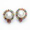 Approx. 19.0 mm, Blister Mabe, White South Sea Pearl, Gems Drop Shape Stud Pearl Earrings