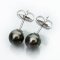 Approx. 8.0 mm, Tahitian Pearl, Stud Pearl Earrings