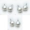 Approx. 12.0 mm, White South Sea Pearl, Fish Hooks Spoon Earrings