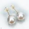 Approx. 12.0 mm, White South Sea Pearl, Stud Pearl Earrings