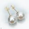 Approx. 12.0 mm, White South Sea Pearl, Stud Pearl Earrings