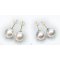 Approx. 13.0 mm, White South Sea Pearl, Stud Pearl Earrings