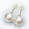 Approx. 13.0 mm, White South Sea Pearl, Stud Pearl Earrings