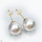 Approx. 13.0 mm, White South Sea Pearl, Stud Pearl Earrings