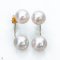 Approx. 7.0 mm, Akoya Pearl, Arch Bridge Pearl Earring Backs Stud Pearl Earrings