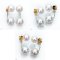 Approx. 7.0 mm, Akoya Pearl, Arch Bridge Pearl Earring Backs Stud Pearl Earrings