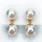 Approx. 7.0 mm, Akoya Pearl, Dangle Jacket Chain Pearl Stud Pearl Earrings