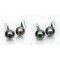 Approx. 12.0 - 13.0 mm, Tahitian Pearl, Fish Hooks Spoon Pearl Earrings