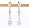 S925, Moissanite, Dangle Moissanite Latch Back Earrings