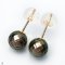 Approx. 8.0 mm, Hanashinju, Tahitian Pearl, Stud Pearl Earrings