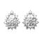 0.65 ct., Lab Grown Diamond, Drop Alternating Sizes Diamond Paved Hinge Jacket for Earrings