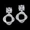 0.85 ct., Lab Grown Diamond, Twist Star Diamond Paved Hinge Jacket for Earrings