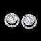 0.385 ct., Lab Grown Diamond, Spiral Diamond Paved Hinge Jacket for Earrings