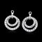 0.385 ct., Lab Grown Diamond, Spiral Diamond Paved Hinge Jacket for Earrings