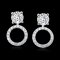 0.3 ct., Lab Grown Diamond, Ring Diamond Paved Hinge Jacket for Earrings