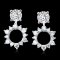 0.40 ct., Lab Grown Diamond, Halo Diamond Paved Hinge Jacket for Earrings