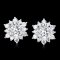 0.40 ct., Lab Grown Diamond, Halo Diamond Paved Hinge Jacket for Earrings