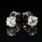 (IGI) 2.08 ct, Laboratory Grown Diamond (Round Brilliant, HPHT, 2.08 ct, D, VS 1), Four Prongs Classic Diamond Stud Earrings