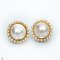 Approx.11.0 - 14.0 mm, Freshwater Pearl and South Sea Pearl, Cocktail Mabe Pearl Stud Earrings