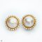 Approx.11.0 - 14.0 mm, Freshwater Pearl and South Sea Pearl, Cocktail Mabe Pearl Stud Earrings